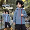 Chaqueta recorta-vientos para niño, modelo de primavera y otoño, nueva chaqueta con capucha tres en uno 2026, top de otoño moderno y a la moda para niños