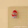 Nuevo Llavero Colgante de Muñeco de Nieve Navideño Transparente de Resina con Purpurina Accesorios para Joyería DIY Materiales al por Mayor