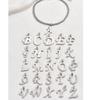 Pulsera de tobillo de cadena de quilla de acero inoxidable simple con 26 letras nueva transfronteriza Europa y Estados Unidos personalidad femenina Joker acero titanio adornos para pies al por mayor