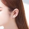 Pendientes de plata S999 para mujer, con sonrisa, temperamento dulce, cara sonriente sencilla, gancho para la oreja, personalidad, tornillo, bola, pendientes para mujer