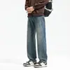 Ropa de Hombre Fengshe / Novedad Primavera 2026 Pantalones Rectos Holgados Estilo Americano para Hombre Jeans de Moda Pantalones para Hombre