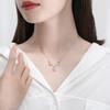 Nuevo collar de cadena de clavícula Yilu has you s925 de plata esterlina con moissanita de 1 quilate de imitación de diamante Tanabata para el Día de San Valentín