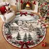 Temu Nueva Alfombra Decorativa de Piso Navideña Decoración Amazon Hogar Atmósfera Festiva Baño Alfombrilla Antideslizante Alfombrilla Redonda