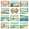 Imanes para Refrigerador Manly Sydney Manly Scenery Picnic al Aire Libre Ciclismo Diversión Costera Imanes Decorativos Vintage para el Hogar