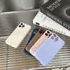 Adecuado para Apple 16Promax Funda de Teléfono Móvil de Color Puro Iphone15 Todo Incluido Anti-Caída 14 Ranura para Tarjeta Estuche de Jabón Transfronterizo