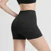 Shorts de Yoga Feminino de Cintura Alta, Calça Fitness Levanta Bumbum Bumbum de Pêssego, Shorts Esportivos de Verão Anti-Assaduras para Mulheres