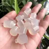 Pingente de selo de ágata natural pingente pequeno DIY gota pequena calcedônia cinza emblema redondo peso acessórios para pulseira atacado