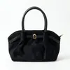 Bolso de Mujer 2026 Bolso de Mano Plegado Vintage Estilo Coreano Estilo Relajado Perezoso Bolso Tote Tipo Dumpling