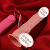 Dildo impulsado por músculos, pene artificial realista, masturbador femenino eléctrico vibratorio controlado por control remoto, juguetes sexuales para adultos al por mayor