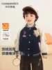 Chamarra Kaka Panda para Niños con Forro de Felpa, Chaqueta de Béisbol para Niños, Top Cálido de Invierno para Niñas, Conjunto de Invierno para Bebé, Estilo Moderno