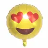Globos de Caras Sonrientes de 18 pulgadas Transfronterizos, Globos de Papel de Aluminio Emoji, Montaje de Decoración de Cumpleaños, Globos de Papel de Aluminio Emoji