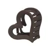 Pinza para el Cabello Mediana con Forma de Corazón para Sujetar Coletas Altas, Pasador para el Cabello para Mujer, Accesorio para el Cabello para la Parte Posterior de la Cabeza, Pinza para el Cabello con Forma de Corazón