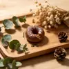 Panadería de Rosquillas de Trigo Integral Juguete de Comida en Miniatura Pegamento de Crema DIY Pasador para el Cabello Goma para el Cabello Llavero Materiales
