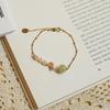 Direto da fábrica Qiaoen pulseira de jade Hetian natural pérola de água doce feminina ouro 14K não desbota pulseira atacado