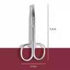 Recortador de Vello Nasal Acero Inoxidable Tijeras para Vello Nasal Manual Recortador de Vello Nasal Femenino Tijeras para Vello Nasal de Punta Redonda Masculino Tijeras para Depilación de Vello Nasal