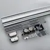 Suministro Directo de Fábrica de Aleación de Aluminio Puerta Fantasma Riel de Alta Resistencia Puerta Corredera para Cocina y Baño Riel Deslizante Oculto