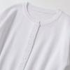 Atacado de Roupas Femininas Transfronteiriças Estilo Europeu e Americano 2025 Nova Moda Versátil Gola Redonda Tricô Plano Manga Longa Camisa Cardigã Top