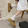 Pantuflas de Medio Uso para Mujer para Exteriores, Suela Gruesa, Punta Cerrada, Nuevas Sandalias Slip-on Otoño 2026, Zapatos Individuales, Aumentadores de Altura, Zapatos Birkenstock