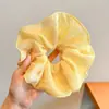 Scrunchie com vibe feminina, elástico de cabelo coreano fofo, acessório de cabelo estilo preguiçoso oversized, faixa de cabelo para coque