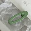 Oval Hollow Candy Color Hairpin Mulheres Lado Duckbill Clip Cyber Celebrity Hairpin Clip Bangs Headwear bonito Novo Estilo