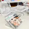 Caixa de Armazenamento Branca Pura com Tampa Flip Guka Anime Card Cartão Pequeno Protetor de Cartão Caixa Organizadora de Armazenamento para Unboxing Caixa Multifuncional à Prova de Poeira