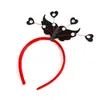 Diadema Día de San Valentín Chino Creativa Propuesta de Boda Disfraz Decoración de Corazón Tocado Romántico Diadema de Corazón de Melocotón Hebilla para el Cabello