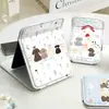 Espejo de maquillaje de cachorro lindo, diseño nuevo, engrosado para uso en casa, viajes y uso al aire libre, resistente a caídas, portátil y de alta definición