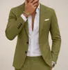 Pantalones de Exportación Transfronteriza Personalizados de una Sola Fila con Dos Botones y Bolsillo Grande de Solapa Traje Casual Ajustado Estilo Británico Chaqueta para Hombre Traje