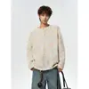 Diseño Otoñal Nube Arcoíris Camiseta Casual Henley de Manga Larga Ropa Interior Top Estilo Perezoso para Pareja