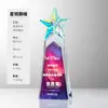 Personalización de Trofeo de Cristal Creativo Madera Maciza Competencia Infantil Medalla de Honor Ceremonia de Premiación de Empleados de Empresa