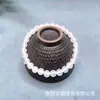 Pulsera de Ágata Blanca Grado A Transparente de Calcedonia al por Mayor para Hombres y Mujeres, Transmisión en Vivo, Envío Directo de Una Pieza, Collar de Tres Anillos, Cadena de Torre