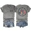 Assistente Social Compassivo Amazon Site Independente Moda Casual Feminina Camiseta de Gola Redonda Manga Curta