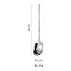 18/10 Colher de Martelo de Pedra Leve Talheres de Luxo 304 Colher de Aço Inoxidável Colher de Sopa de Cabeça Quadrada Colher de Jantar Espessada