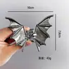 Pinza de Garra de Mano de Fantasma Gótico Plisada Aleación de Gama Alta Pinza para el Cabello Parte Posterior de la Cabeza Recogido Accesorios para el Cabello de Halloween Pinza de Tiburón de Metal