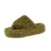 Pantuflas de algodón con suela gruesa de espiga para otoño e invierno, nuevo modelo 2026, pantuflas peludas para mujer para usar en exteriores, retro y a la moda