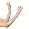 Accesorios para Mujer de los Años 1920 Spandex Satén Flocado Guantes de Charol Accesorios de Disfraz para Fiesta de Baile Transfronteriza en Stock