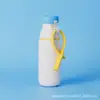 Nueva taza termo de acero inoxidable 316, botella de leche de alto valor que induce dopamina, taza portátil con popote, taza creativa de doble uso
