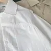2026 Novo Estilo Primavera Roupas Infantis Camisa de Algodão Branca Pura Manga Longa para Meninos Atacado Dropshipping