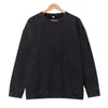 Sudadera de Felpa Gruesa 400g para Otoño e Invierno, Color Sólido, Lavada, Efecto Desgastado, Cuello Redondo, Personalizable, Marca de Moda, Camiseta Base Holgada