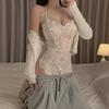 Crisp Love Sex Lingerie Feminina Vento de Desejo Puro Paixão Rasgando Livremente Cama Sexy Tentador Macacão de Amor Renda Pescoço Caído