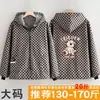 Avental Longo de Veludo Espesso Quente Novo Outono e Inverno Moda Outerwear Anti-Sujeira Manga Longa Roupa de Trabalho Casaco Estampado para Mulheres