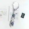 Estilo Japonés jk Corbata Mujer Talla Única Perezoso Preppy Estilo Camisa Uniforme Accesorios Uniforme Estudiante Cuadros Pareja Masculina Mismo Estilo