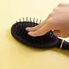 Pente Almofada de Ar com Fivela Interna Modelagem Cabeleireiro Pente Cilíndrico Rolante Cabelo Liso Pente Almofada de Ar Cabelo Liso Massagem Placa Larga Costela Pente Cabelo Cacheado