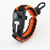 Pulsera Ajustable Salvavidas, Pulsera de Supervivencia, Pulsera Tejida a Mano, Brújula Silbato, Suministros Multifuncionales para Exteriores