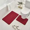 Alfombrillas de baño de forro polar coral con relieve transfronterizas, tapetes antideslizantes para inodoro, alfombrillas absorbentes y fáciles de limpiar para el suelo del baño, venta al por mayor desde el fabricante