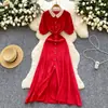 Vestido tejido estilo pequeño Chanel francés para mujer, verano, de un solo pecho, diseño plisado, temperamento, nicho, chic, socialité, vestido largo
