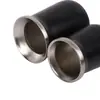 Mini garrafa térmica de aço inoxidável transfronteiriça, caneca de cerveja em couro sintético, copo de café a vácuo de camada dupla com colher, copo de água