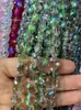 Miçangas de Flor de Ameixa de Cristal de 10mm Furo Reto Flor de Cinco Pétalas Vidro Miçangas Facetadas Pulseira Colar Acessórios para Roupas Venda por Atacado