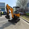 Escavadeira Pequena de Esteira Totalmente Hidráulica para Todos os Terrenos, Máquina de Escavação de Valas Doméstica e Agrícola do Fabricante, Mini Escavadeira Municipal