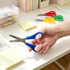 Tesoura Infantil Estudantil com Régua, Tesoura de Papelaria para Escritório, Tesoura Pequena para Artesanato, Tesoura Doméstica DIY com Régua, Tesoura com Ponta Arredondada